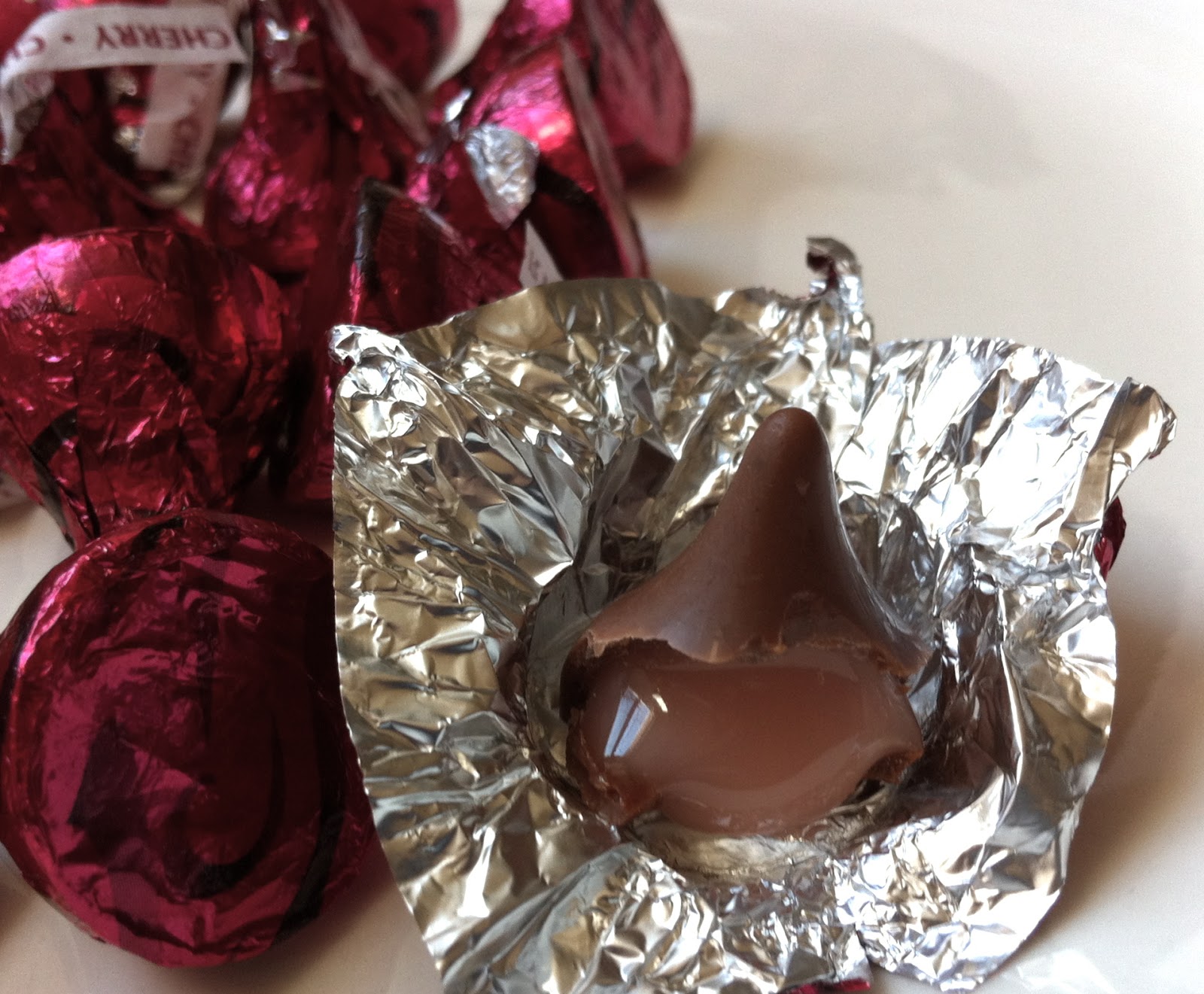 Obsessive Sweets Valentine's RoundUp Hershey's Kisses Cherry Cordial