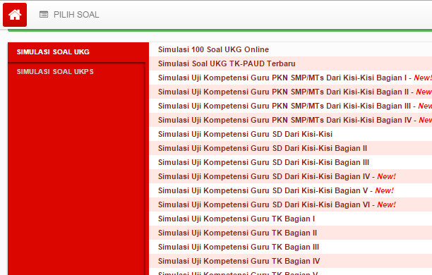 KisiKisi Soal UKG dan UKA 2015 Online Gratis Operator