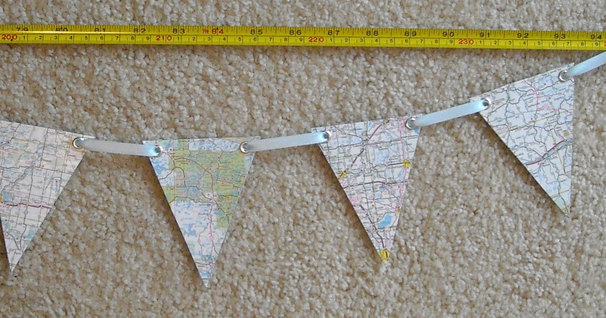 Crafter without a Cat Map Bunting