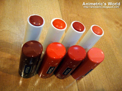 Nivea Fruity Shine in Pomegranate, Strawberry, Cherry, and Pink Guava
