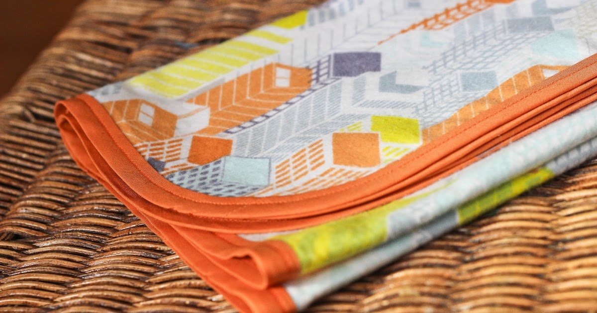 Weaver Family Sewing For My Boy Bias Tape Swaddling Blanket