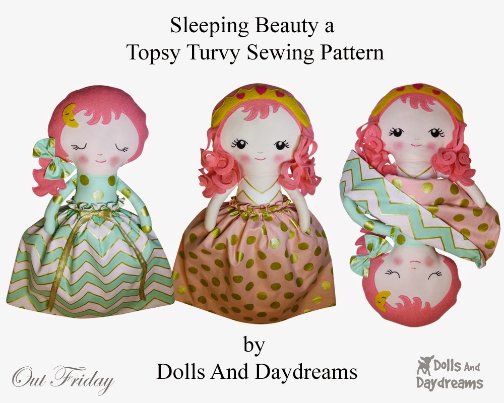 * Dolls And Daydreams Doll And Softie PDF Sewing Patterns Sleeping