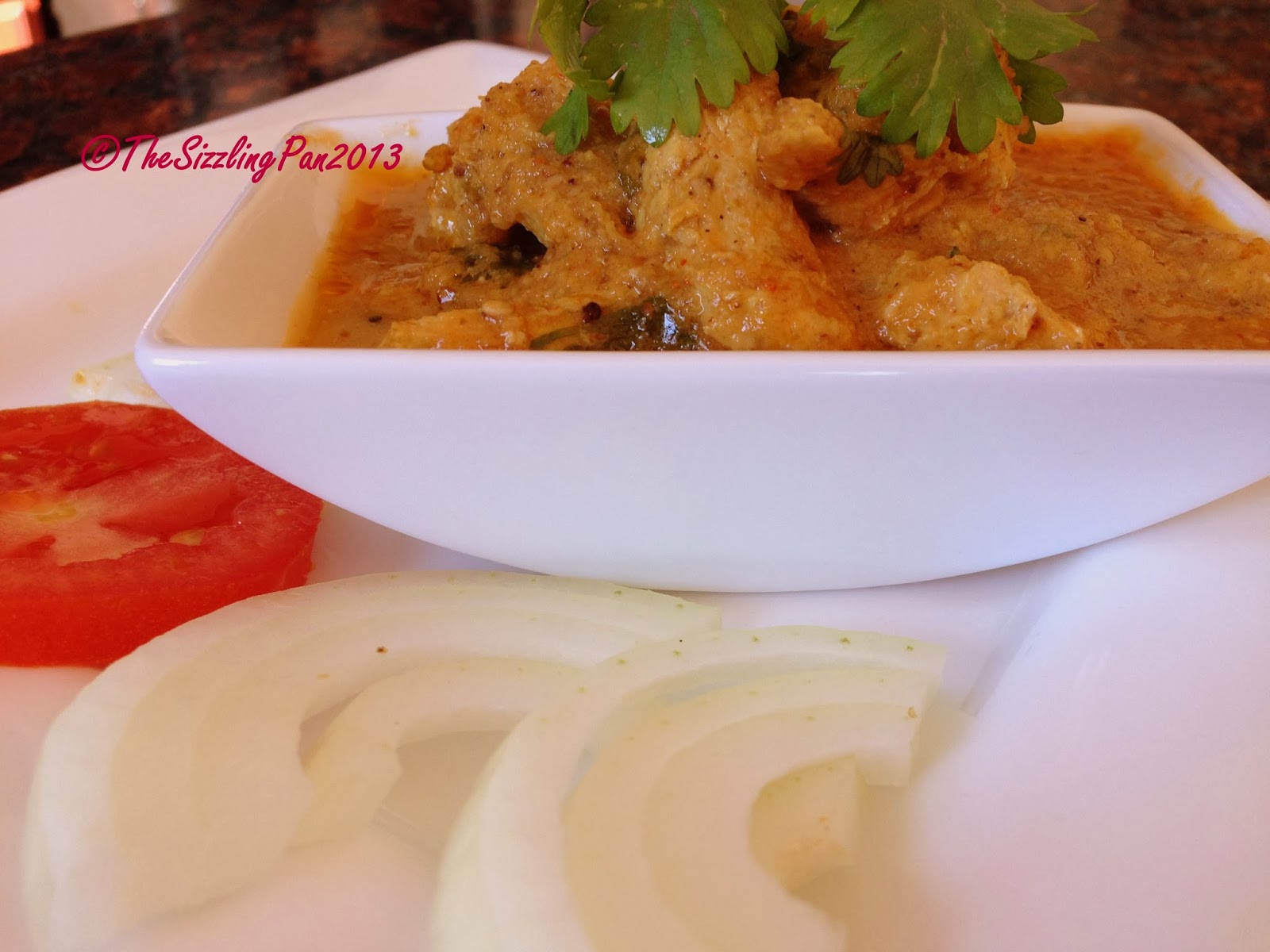 The Sizzling Pan Chicken Curry....just like my Moms)