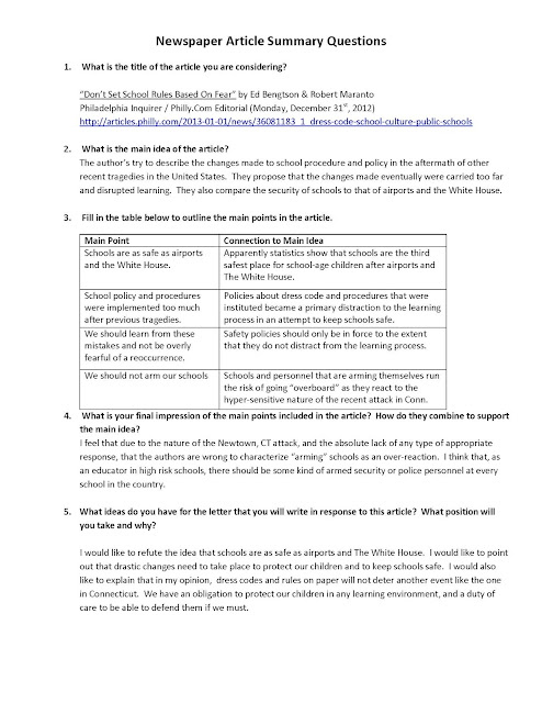 collegium charter school technology blog letter to the editor sample letter to the editors
