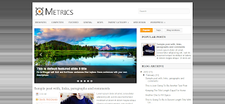 Metrics Blogger Template Is a WOrdpress To Blogger Converted Free Premium Blogger Template