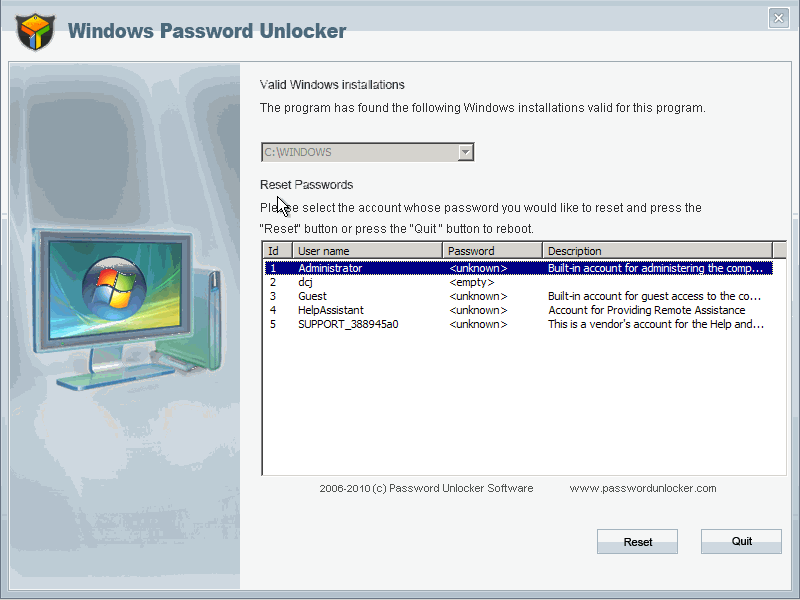 Windows Password Unlocker Enterprise V5.3.0 Final Full Crack