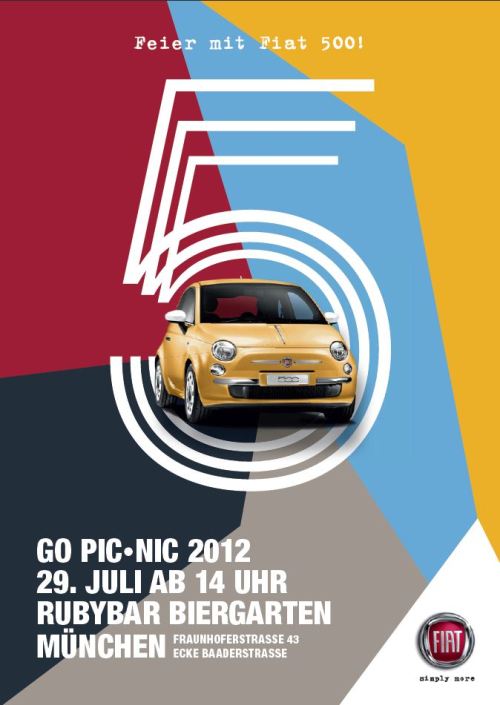 Munchen News Fiat 500 Pic Nic Kultauto Feierte Geburtstag An Der Isar