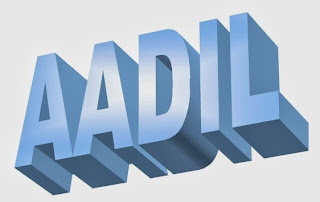 3D Name Aadil