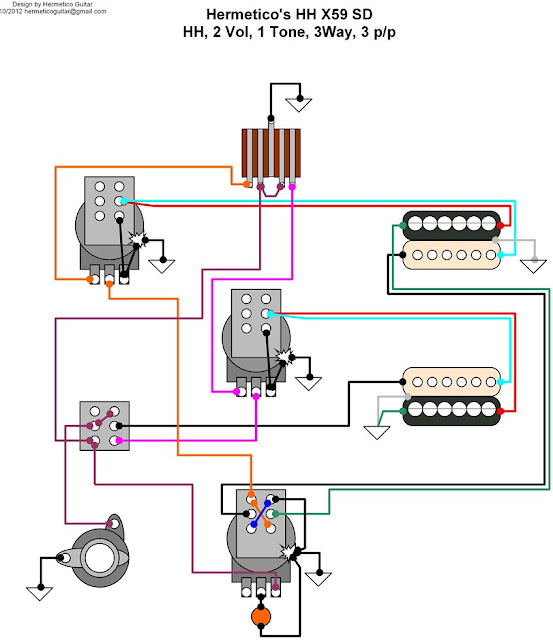 Hermetico Guitar: Wiring Diagram - Epiphone Genesis Custom 02