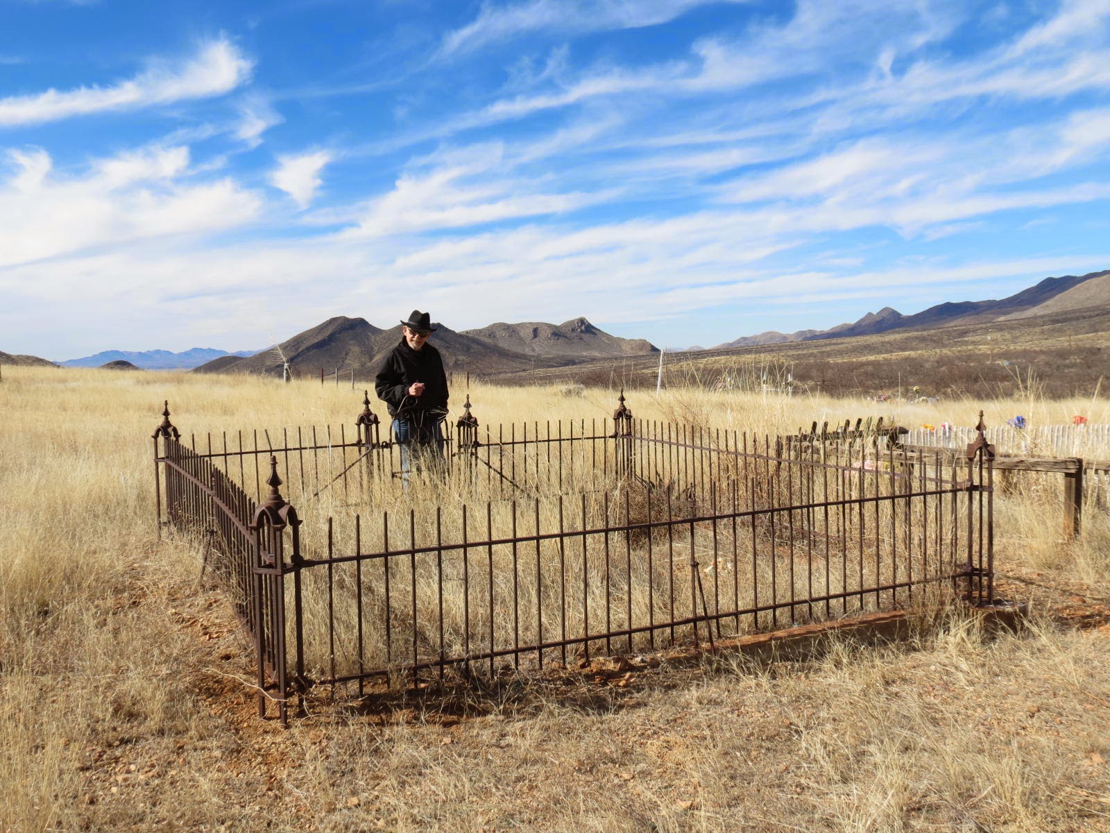A Shot in the Light Pioneer Cemetery at Dos Cabezas, Arizona