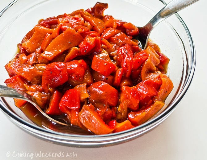 Cooking Weekends Roasted Red Bell Pepper Salad