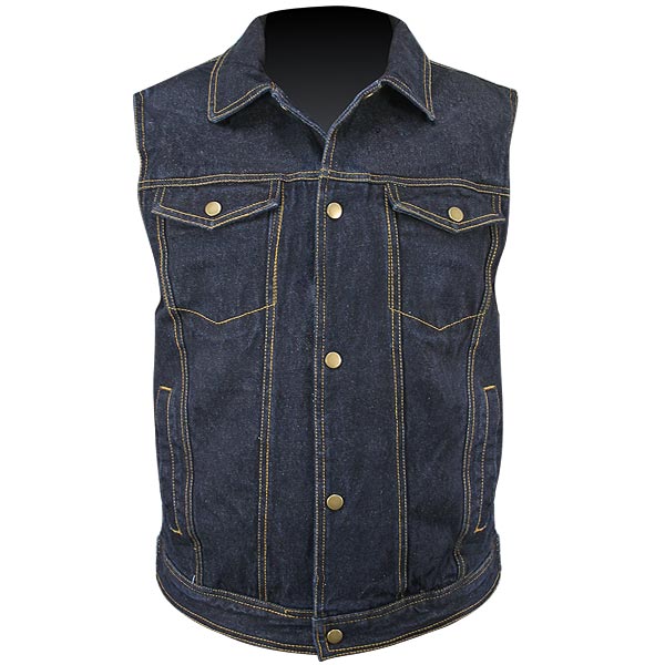 Denim Motorcycle Vest