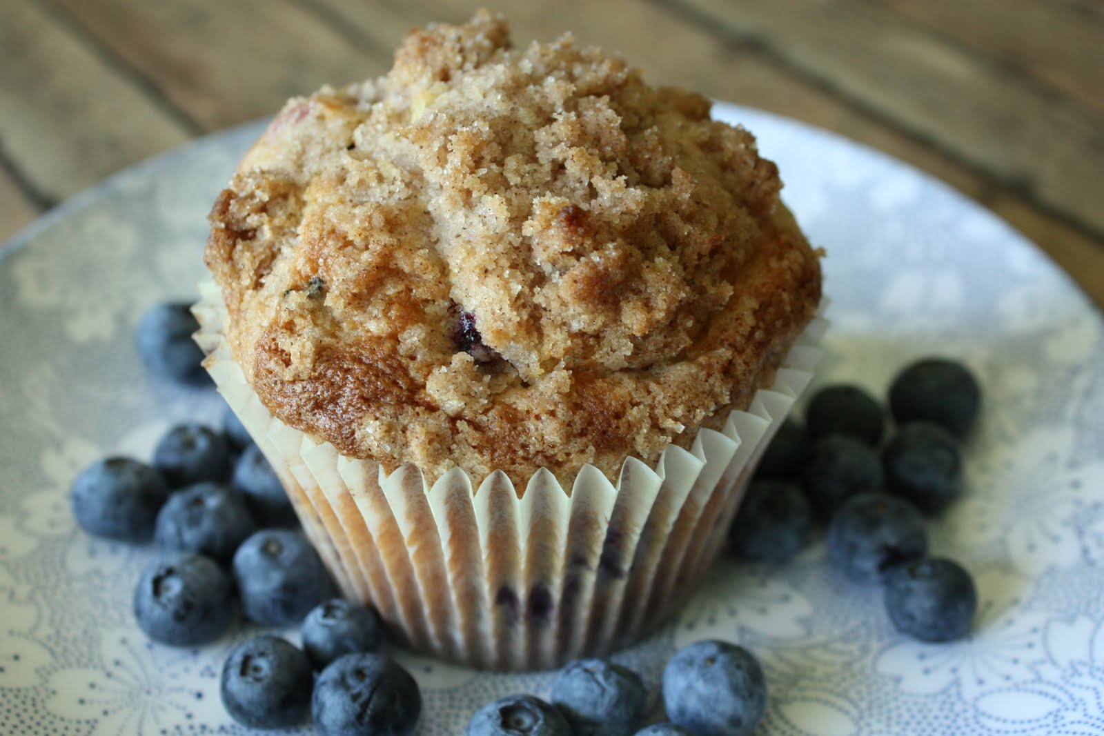 The Farmer's Wife Jumbo Blueberry Muffins