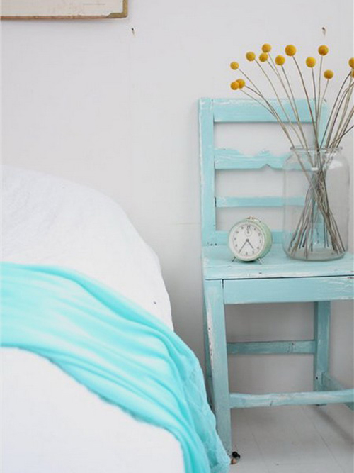 Dormitorios en color turquesa y blanco | Ideas para decorar, diseñar y