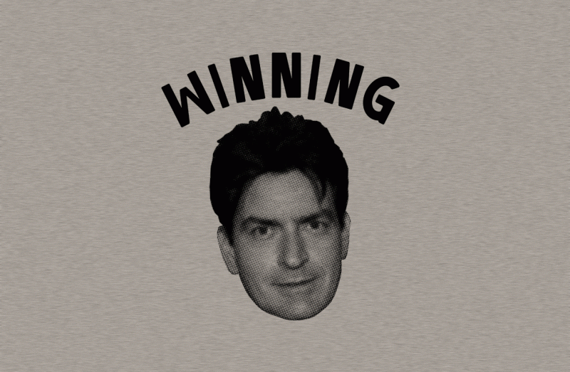 some Charlie Sheen earlier charlie sheen winning. some Charlie Sheen earlier