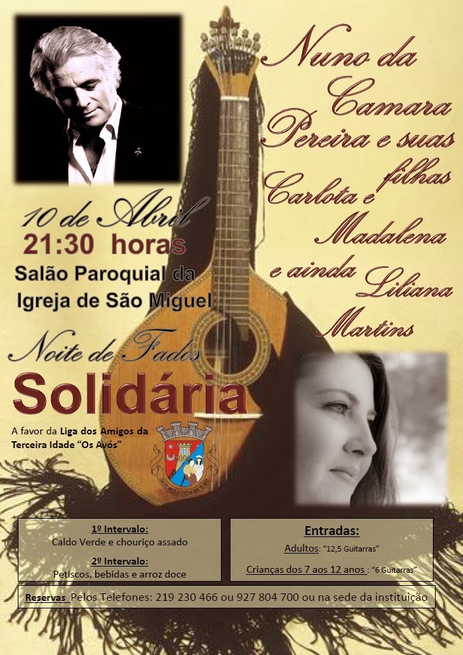 NOITE DE FADOS SOLIDÁRIA EM SINTRA!