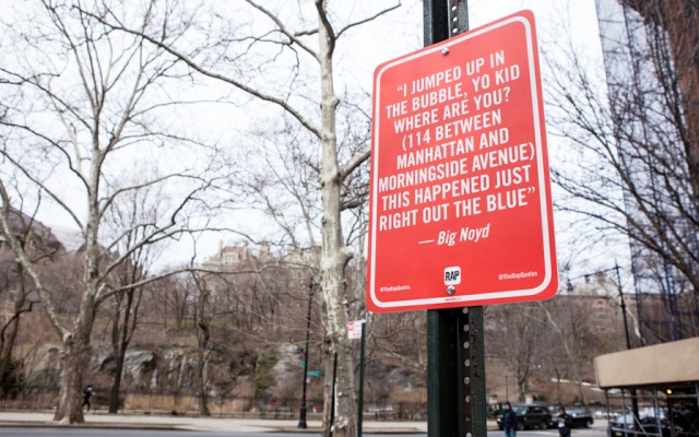 Estibe Blog Des Citations De Rap En Guise De Panneaux Dans New York