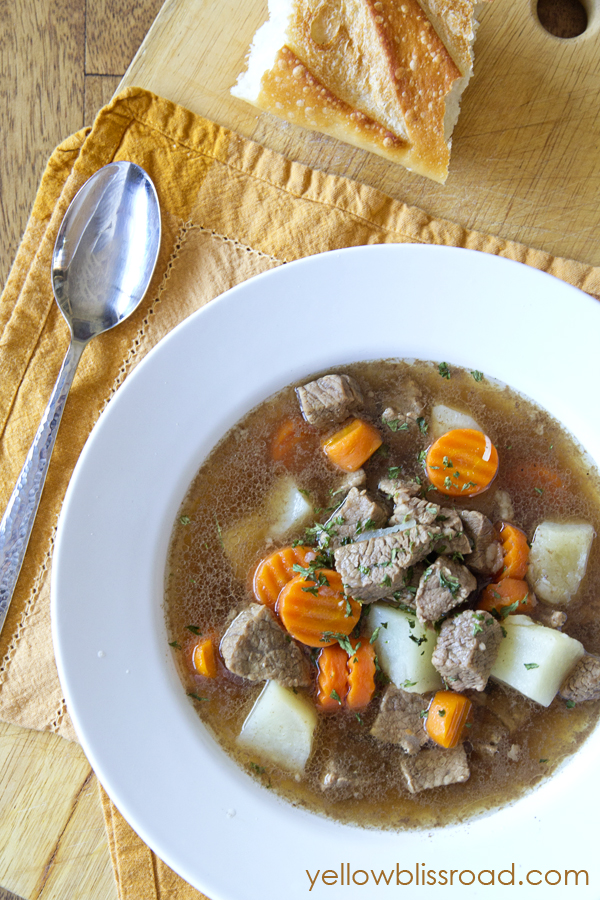 Smoked Tri Tip Soup with Veggies Yellow Bliss Road