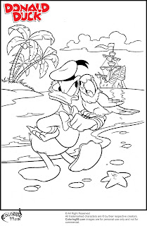 donald duck the sailor coloring pages