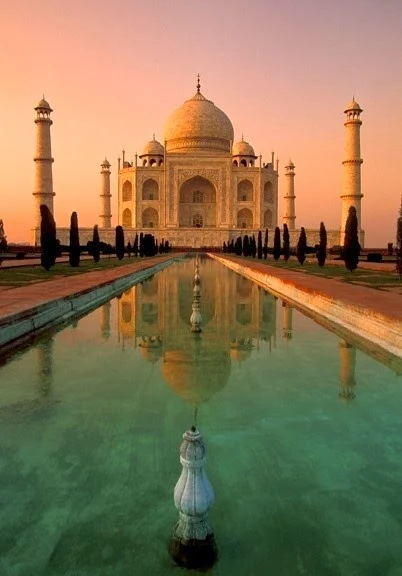 The Taj Mahal  in Agra,India. 