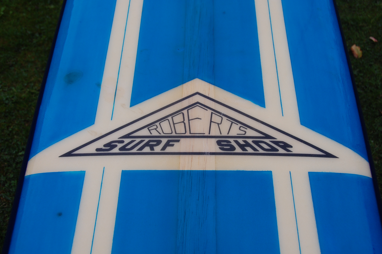 vintage surfboard collector UK Roberts d fin longboard