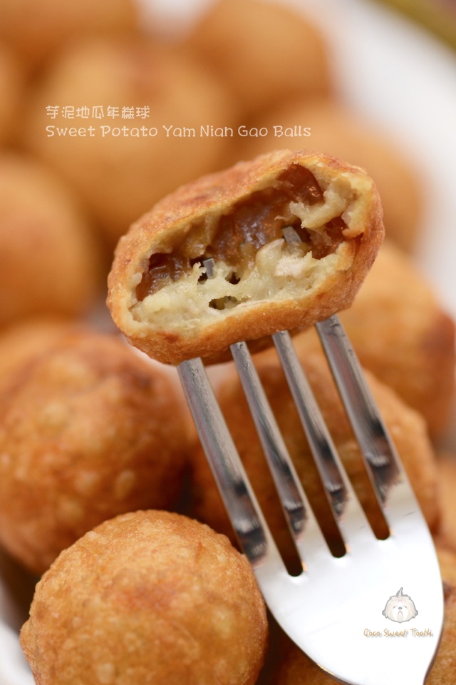 Coco's Sweet Tooth...The Furry Bakers 芋泥地瓜年糕球 Sweet Potato Yam