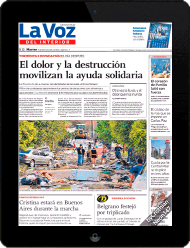 La Voz del Interior (17 Febrero 2015) - El dolor y la La Voz del Interior (17 Febrero 2015) - El dolor y la