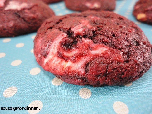 I found some cream cheese baking chips in the store, so I made red velvet  cookies : r/Baking