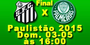 Santos x Palmeiras Paulistão 2015