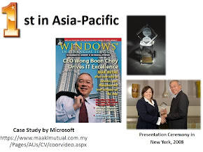 1st in Asia-Pasific WINDOWS to win the Microsoft Developer Innovation and Excellence Award (MHO).