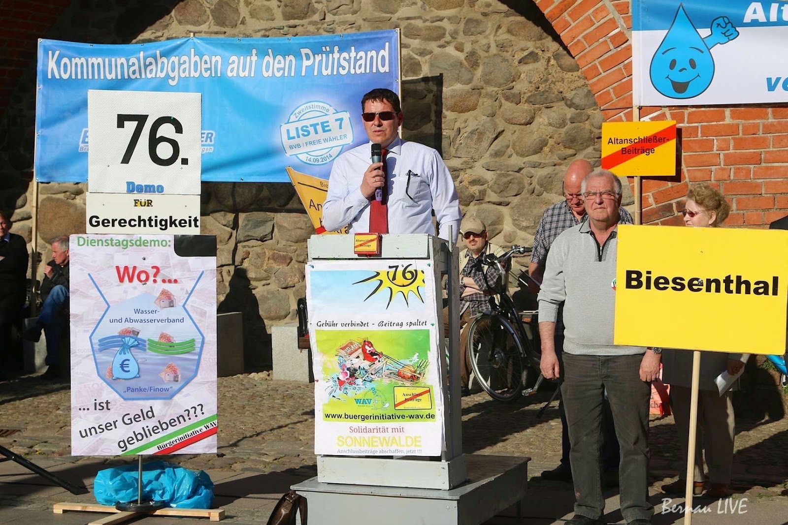 Bernau: 76. Dienstagsdemo mit B. Ihrke und A. Stahl - 16 Bernau LIVE - Dein Stadtmagazin für Bernau bei Berlin