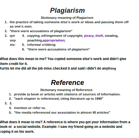 Juliano Meaning Of Plagiarism And Reference Juliano