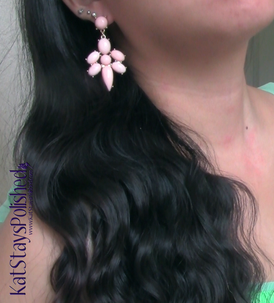 Pink Blush Maternity - Light Pink Stone Drop Earrings | Kat Stays Polished