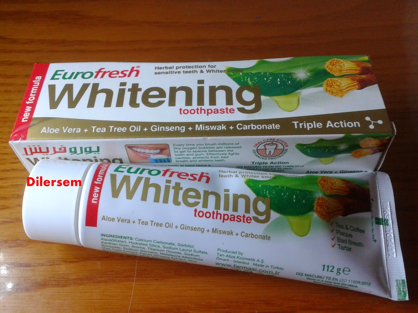 DİLERSEM FARMASİ EUROFRESH DİŞ MACUNLARI /FARMASI EUROFRESH TOOTH PASTE