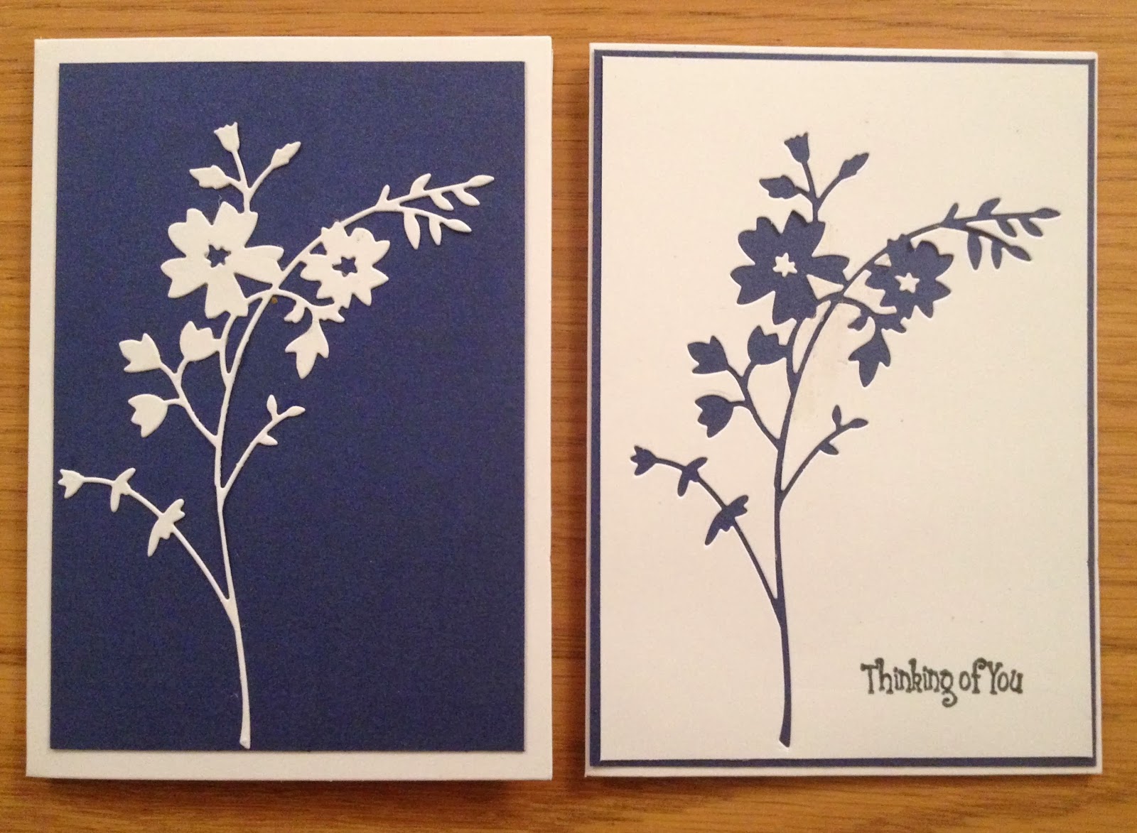 Ashtead Card Making and Craft Club Die cuts and Die cut negatives