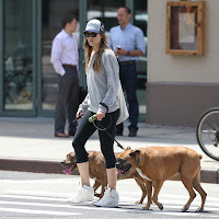 Jessica Biel goes for a walk with her gods
