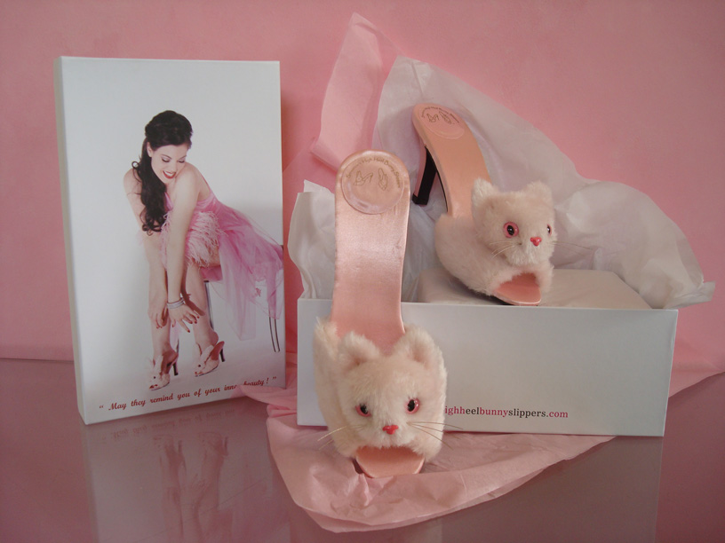 Catsparella Streetzie's Glamorous Kitten High Heel Mules