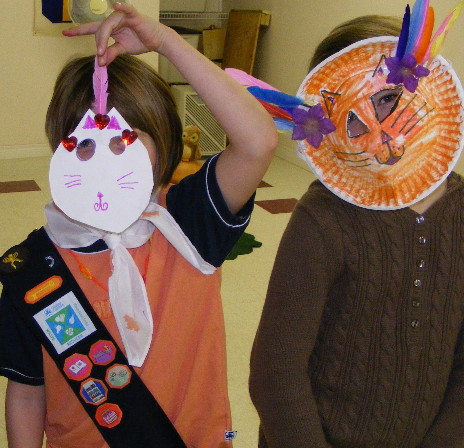 Paper mask plate craft masquerade there Owl & Toadstool: Paper Plate Mask