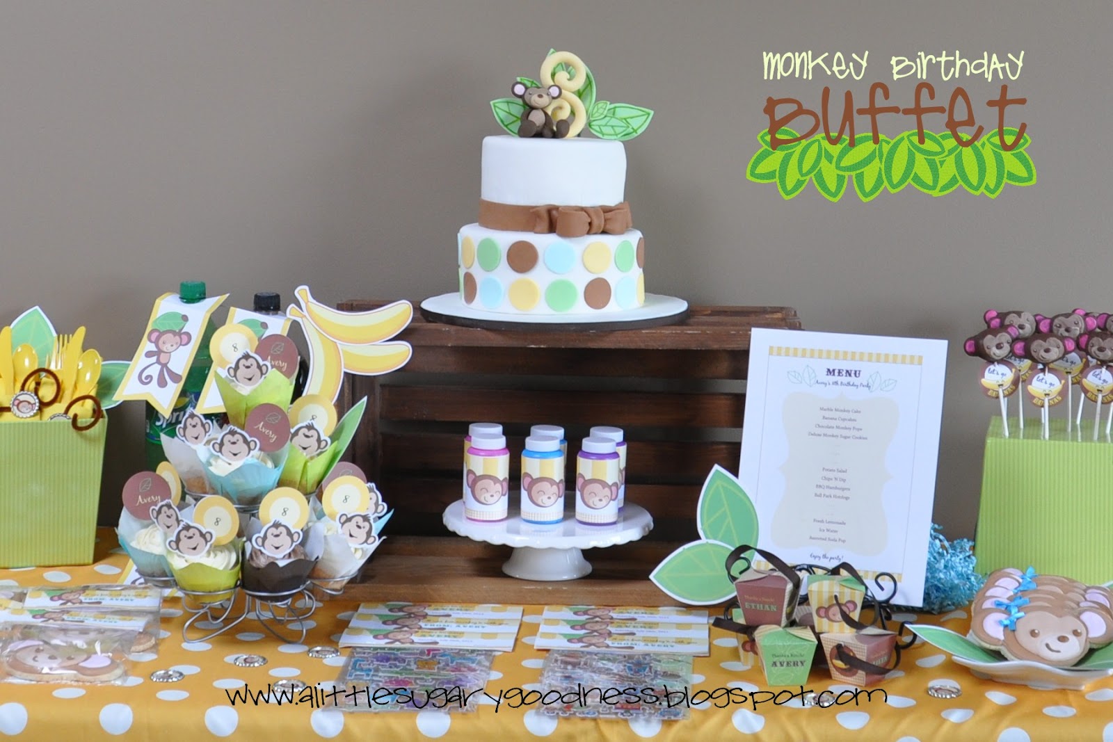 A Little Sugary Goodness: Monkey Birthday Party