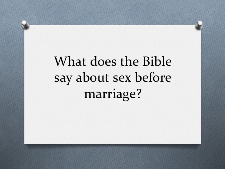 Pre Marital Sex Bible 4