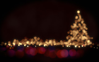 Christmas Tree by Bokeh Lights Abstract Light Circles HD Wallpaper
