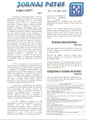 Jornal PETEF - 1ª página