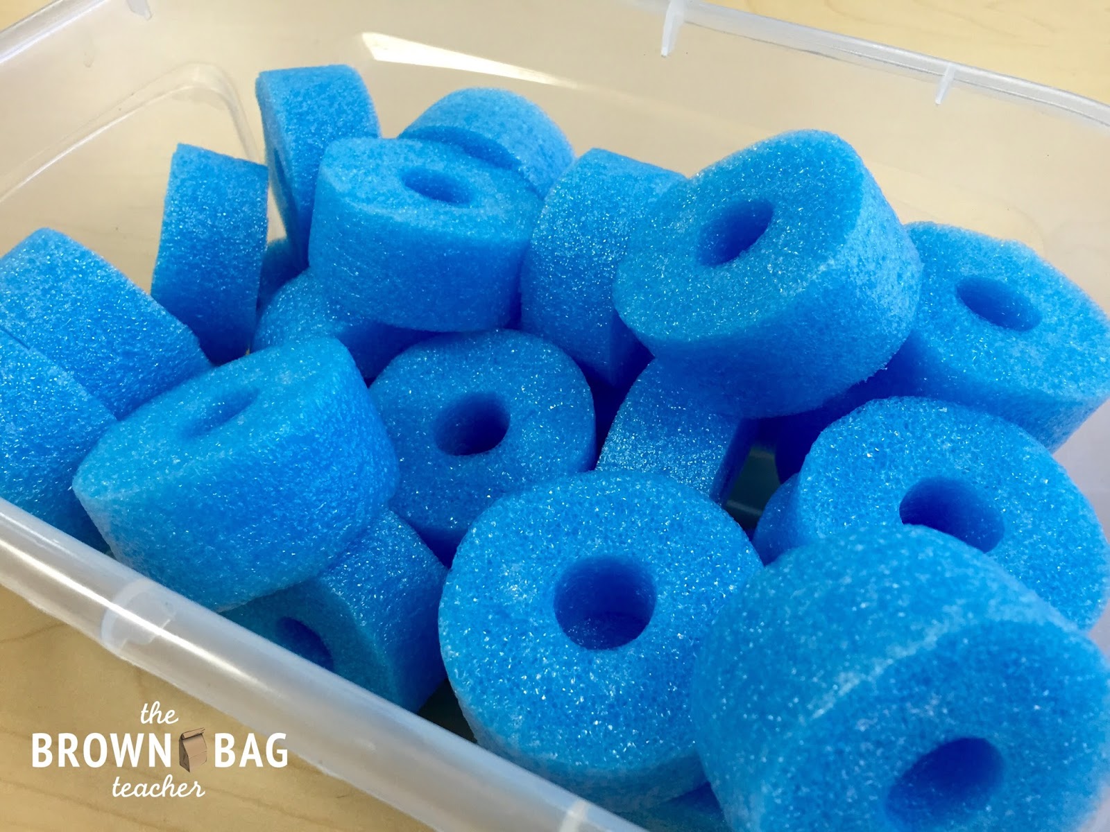 Teacher Hack PoolNoodle Card Holders