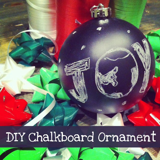 DIY chalkboard ornament