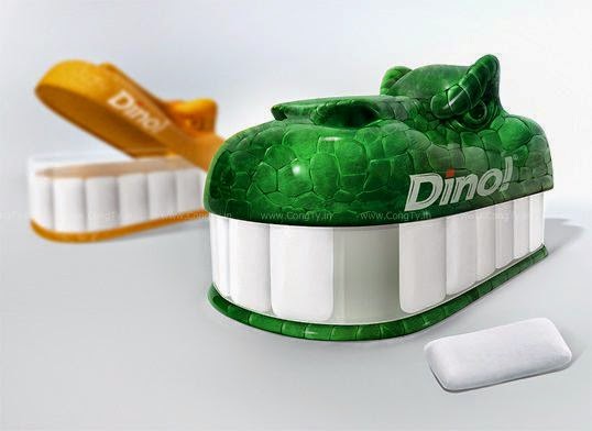 Hộp đựng kẹo cao su Dino