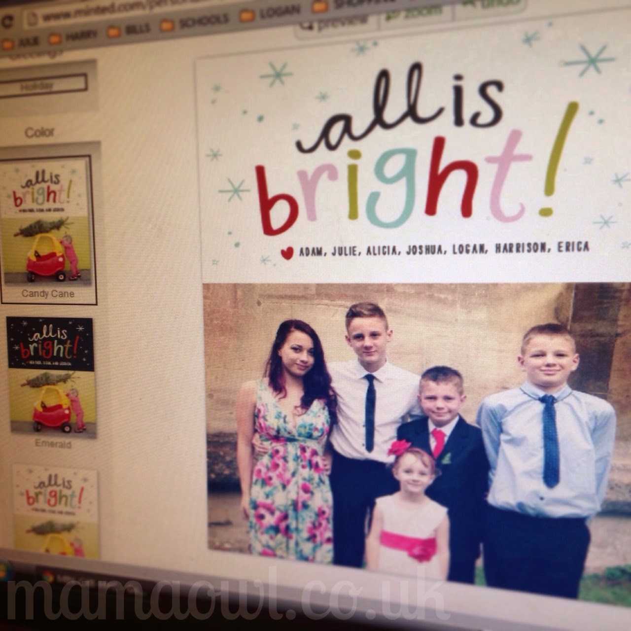 Mama OWL Blog A Creative Christmas from Minted
