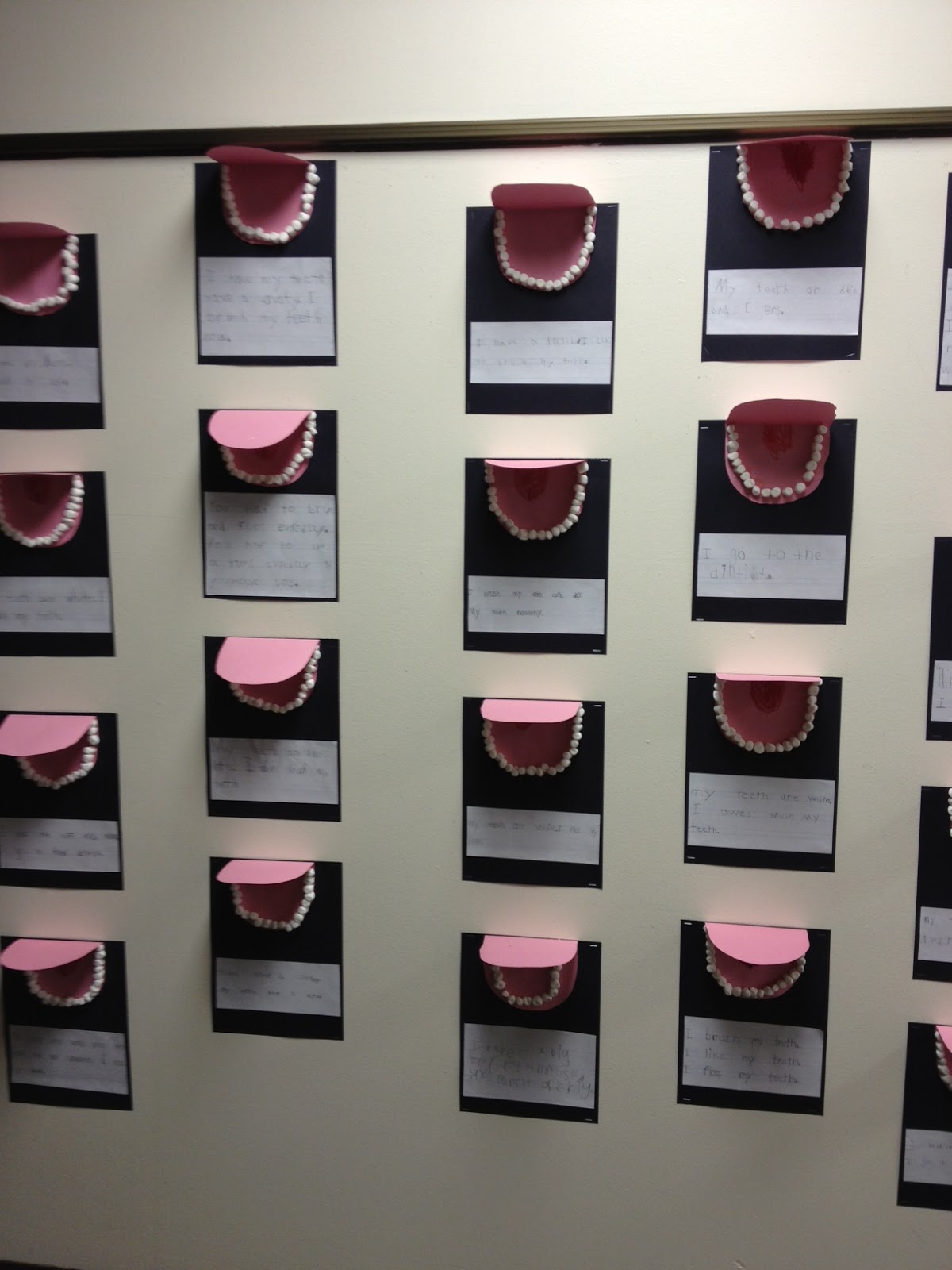 Mrs. Hodge and Her Kindergarten Kids Marshmallow Mouths For Dental