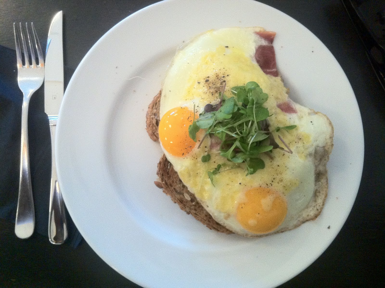 Paul's Breakfast Dutch eggs (Fried ham and eggs)