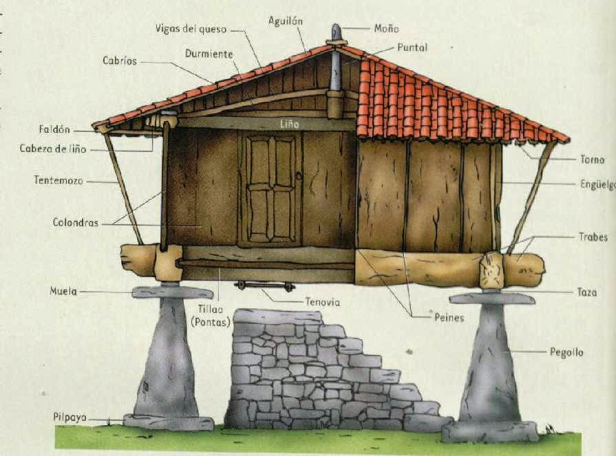 PARTES DEL HORREO ASTURIANU