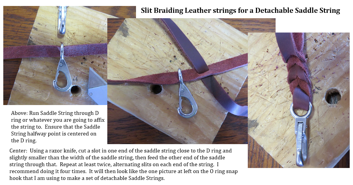 Functional Horsemanship Tack Tip Detachable Saddle Strings